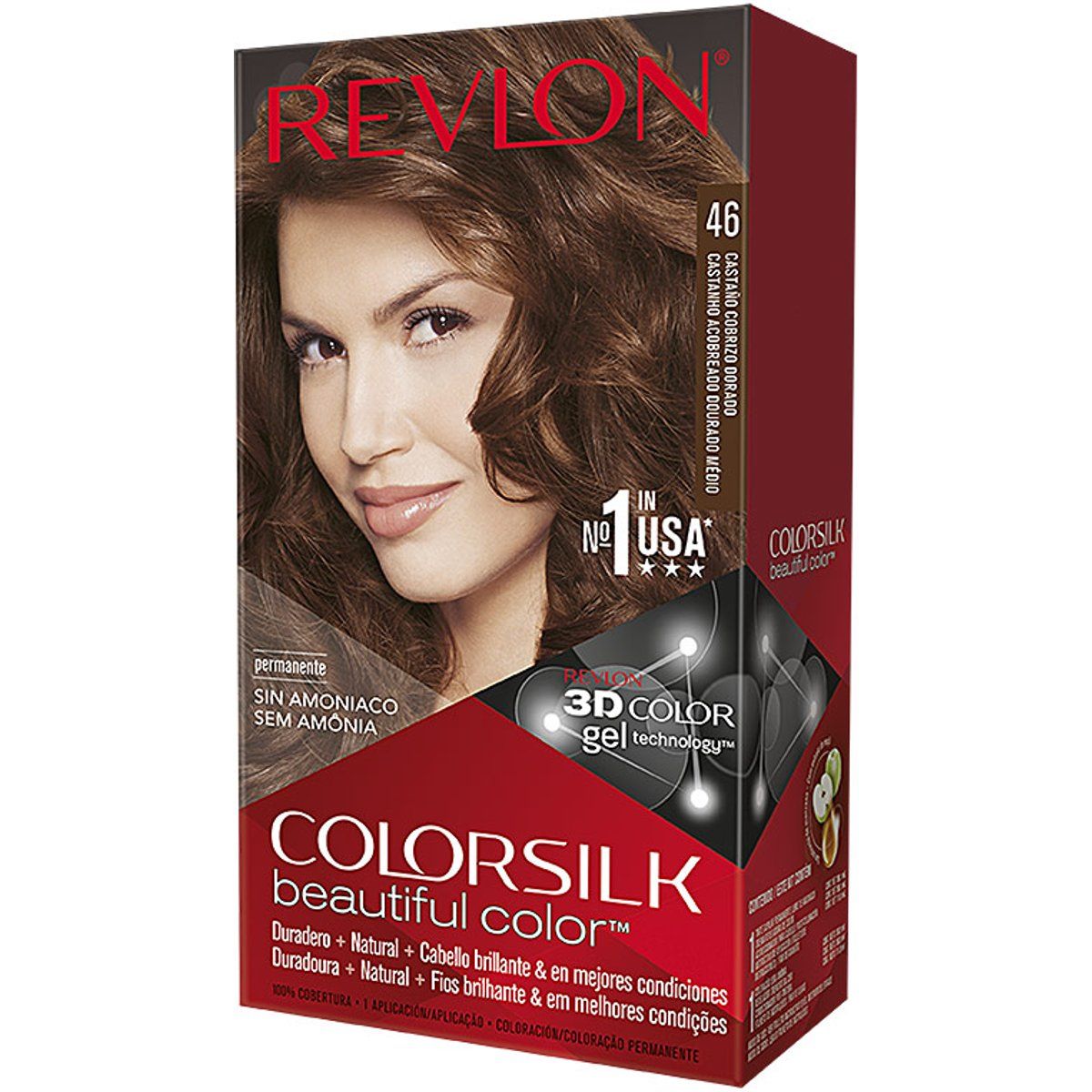 Mittel-Auburn Haarfarbe