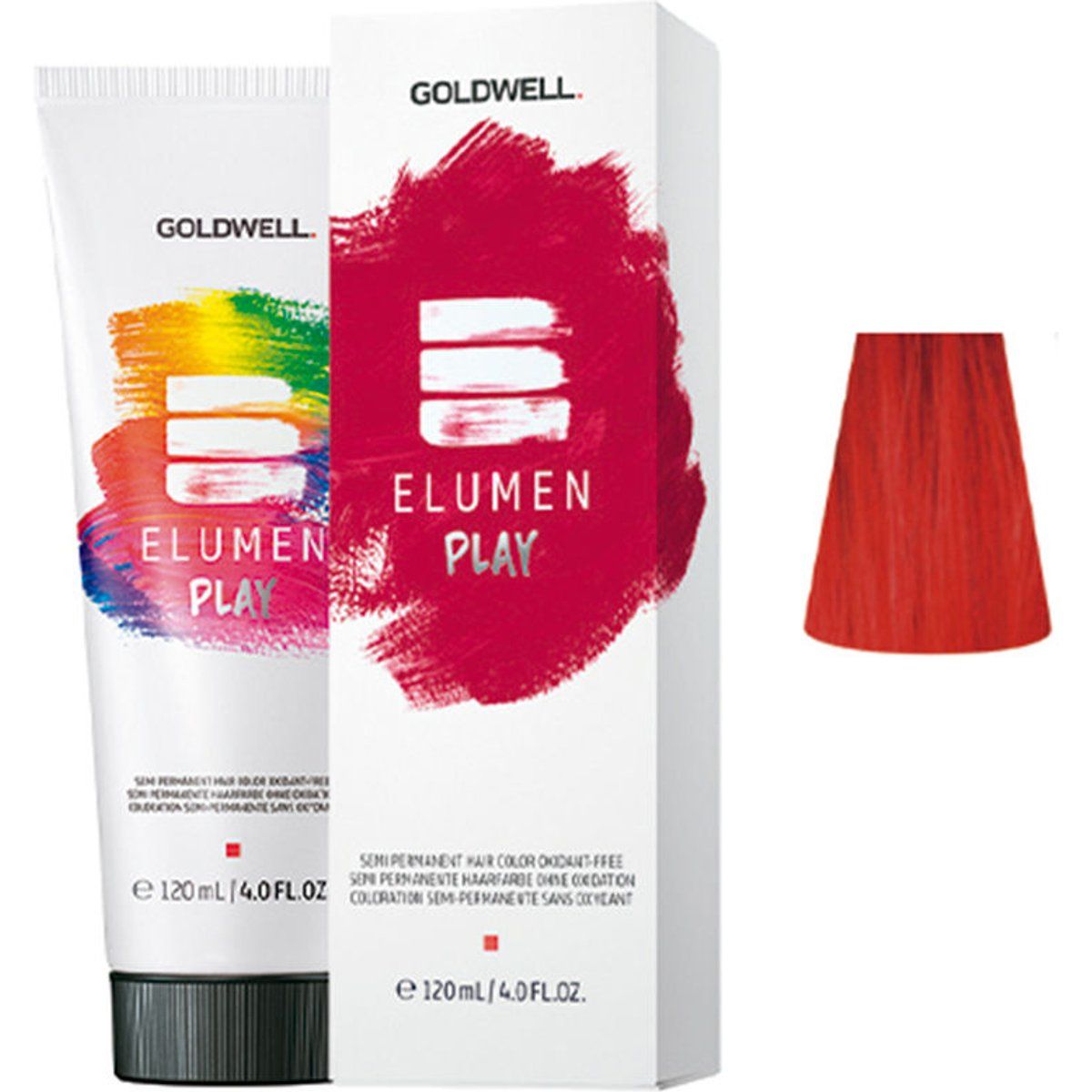 Elumen Play Semi Permanent Hair Color Oxidant-free #red 120 ml