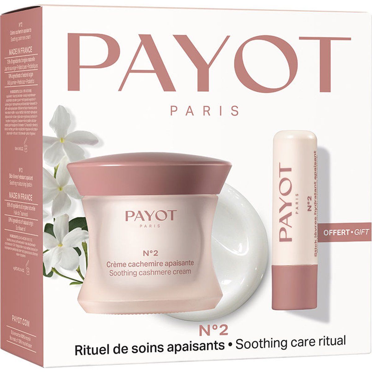 Beruhigende Kaschmircreme und Lippenbalsam Set