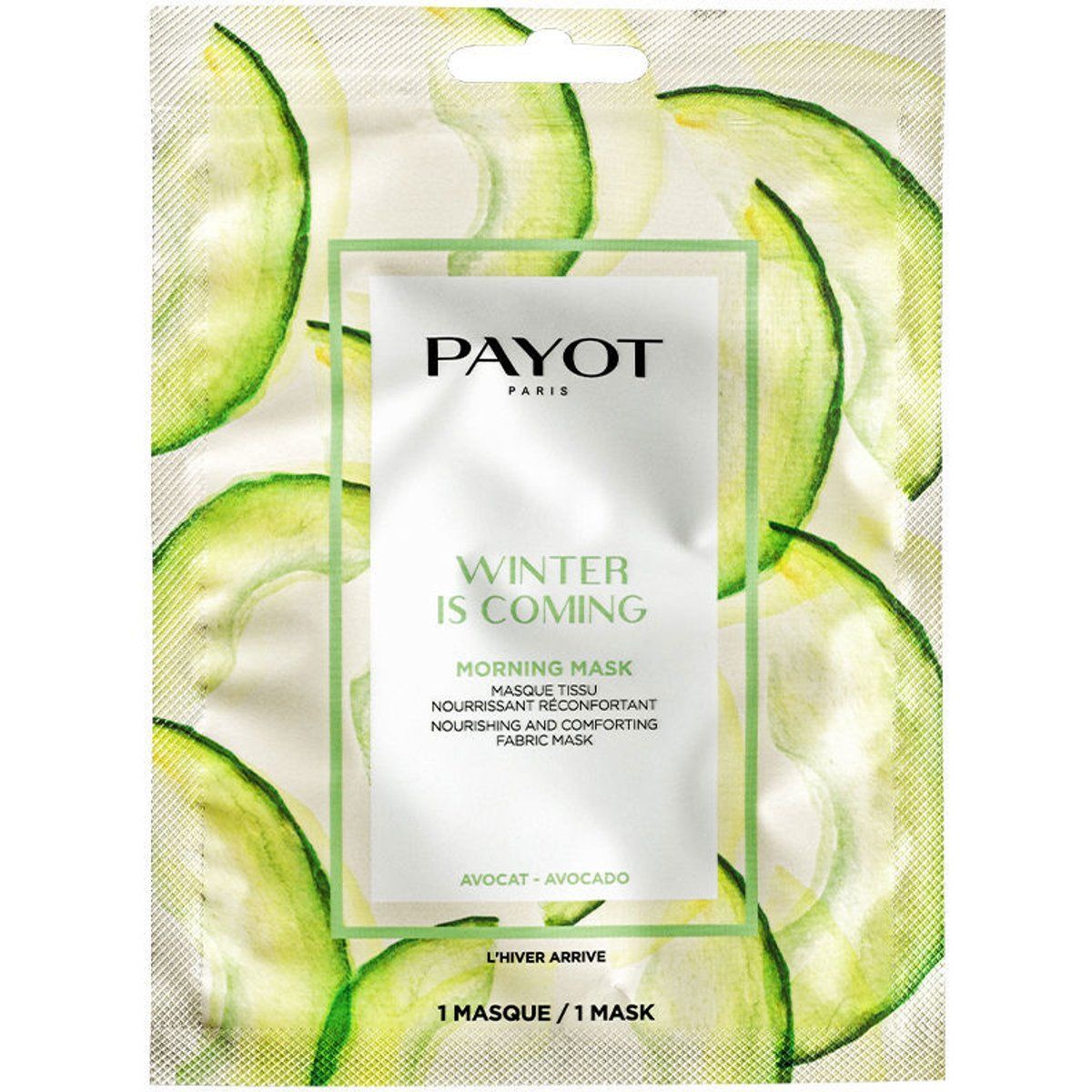 Nährende Avocado-Gesichtsmaske aus Stoff