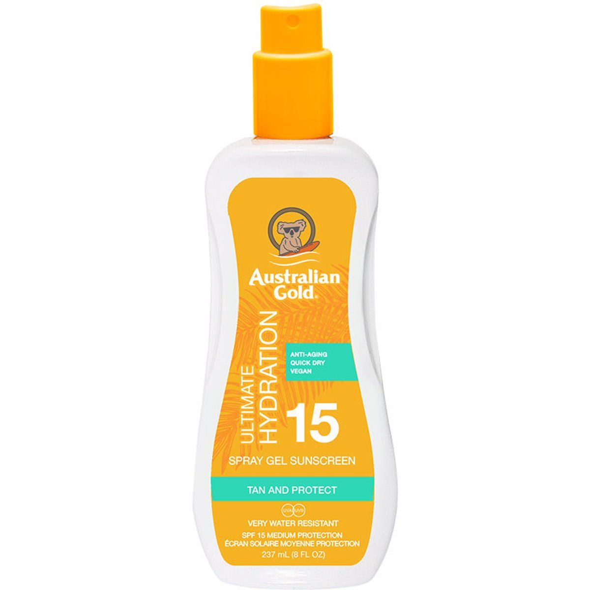 Feuchtigkeitsspendendes Spray-Gel Sonnencreme SPF 15