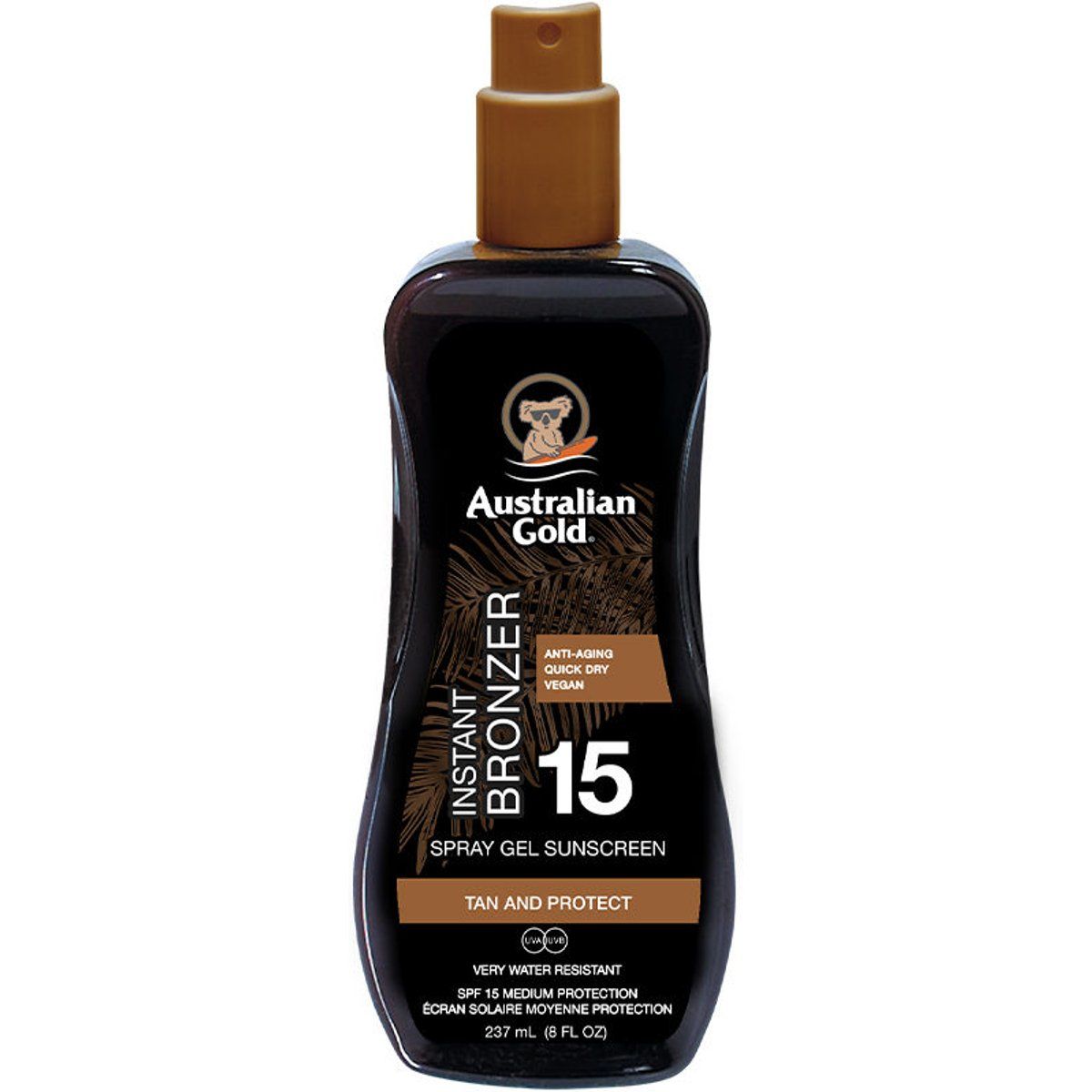 SPF 15 Instant Bronzer Spray Gel