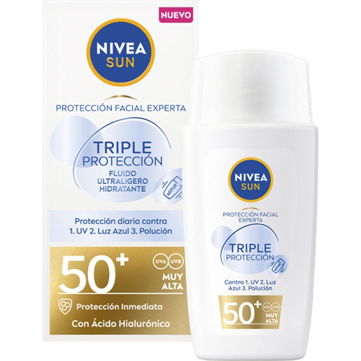 Dreifachschutz Gesichts Sonnencreme Fluid