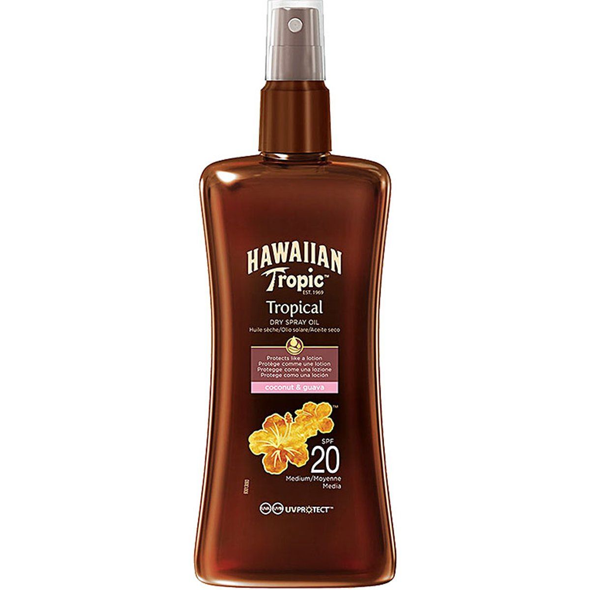 Tropisches Kokos Guave Trockenöl Spray