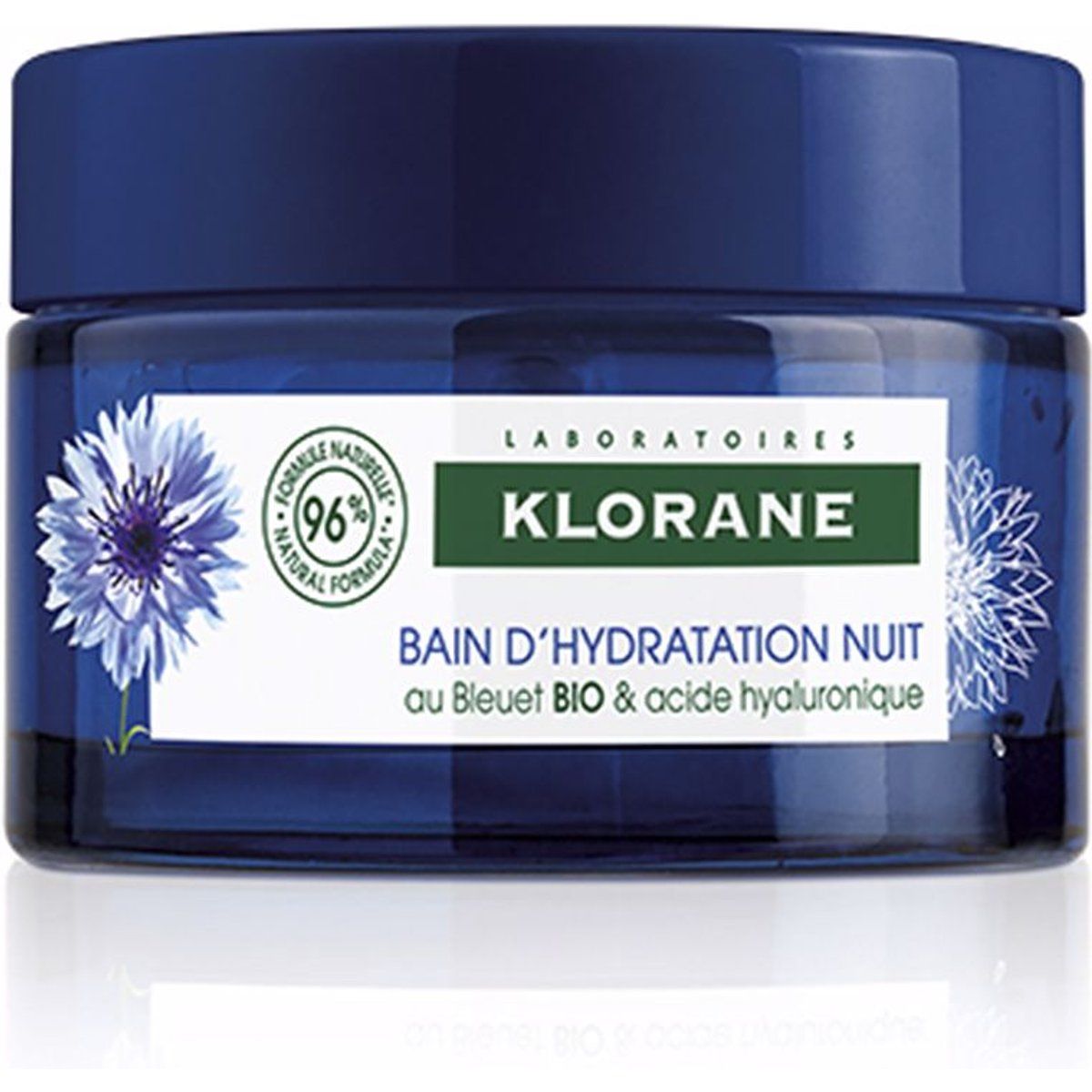 Bio-kornblume &amp Hyaluronsäure Nacht-feuchtigkeitsbad 50 ml