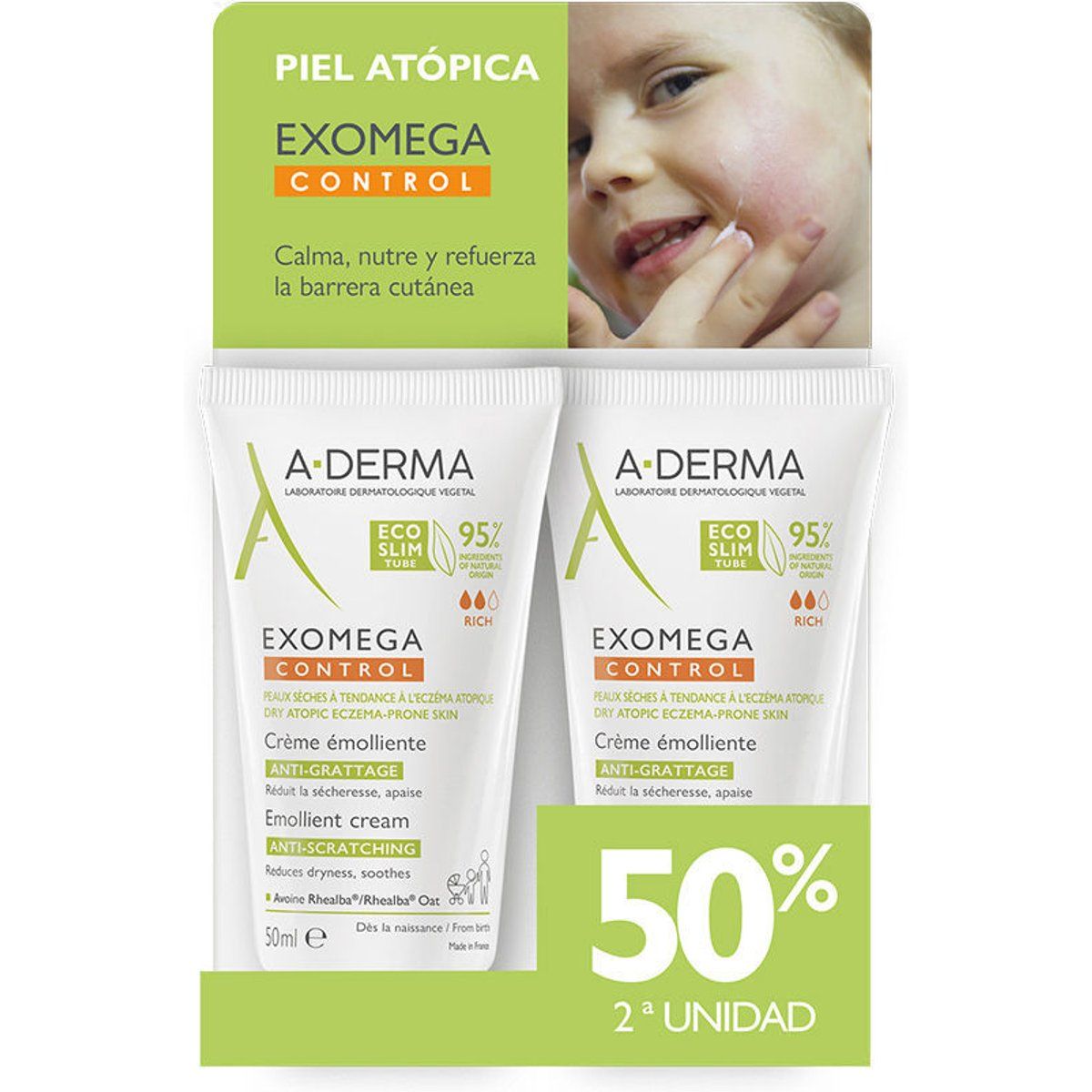 Exomega Control Emollient Creme Duo