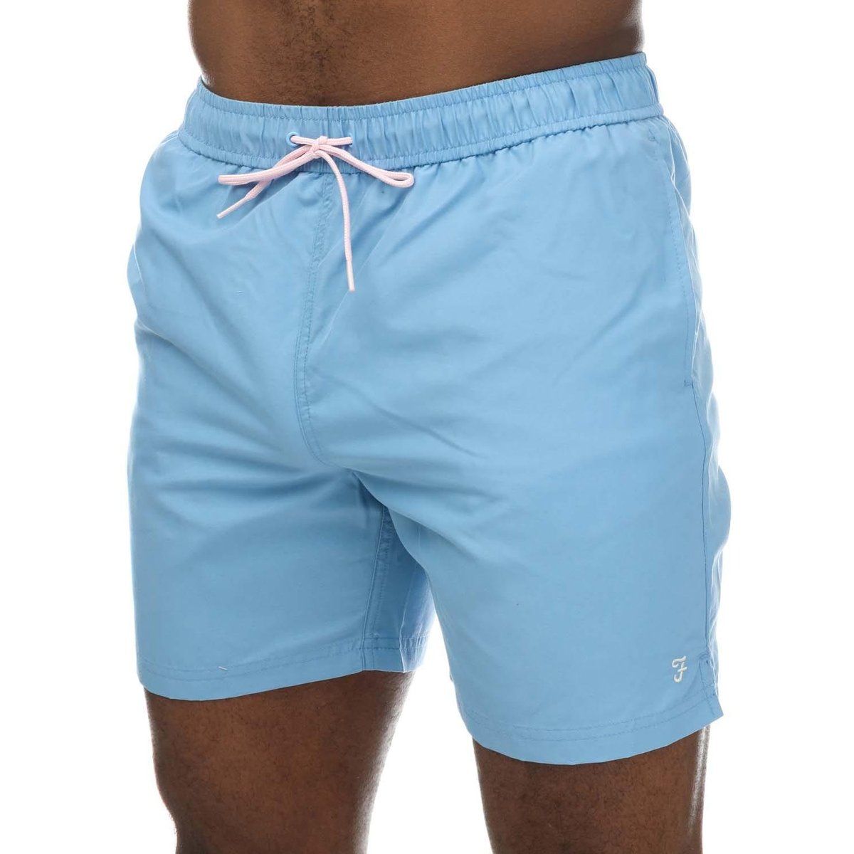 Herren Badeshorts mit Unifarbe
