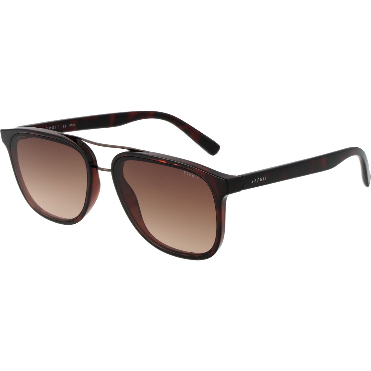 Braune Gradienten Pilot Sonnenbrille