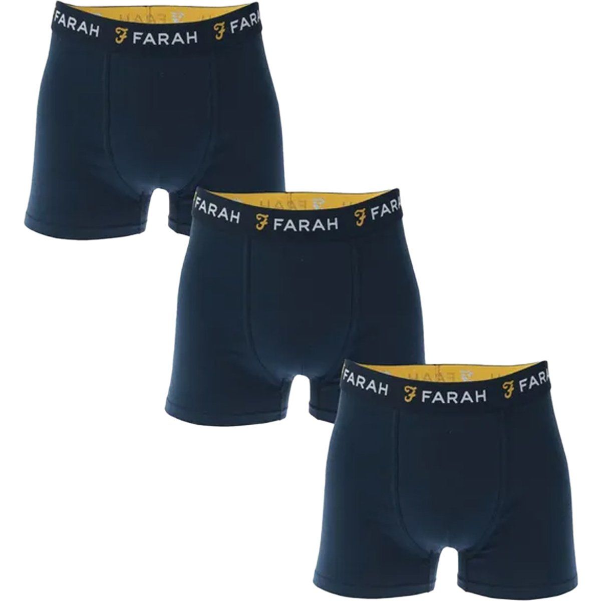 Herren Einfarbige Boxershorts 3er-Pack