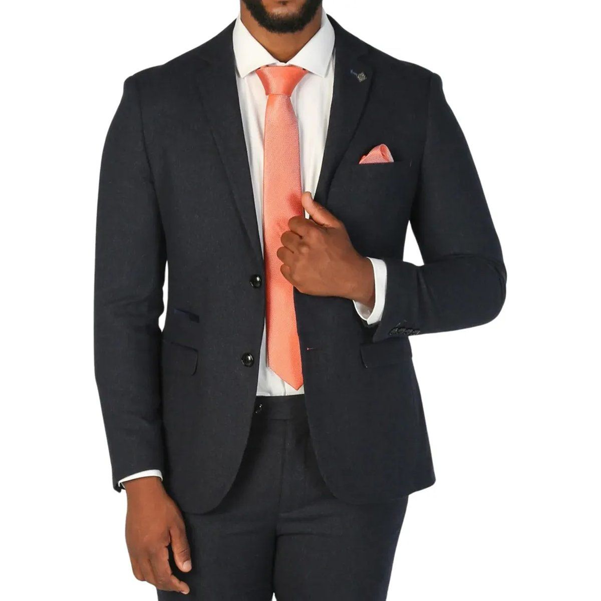 Tweed Wollmischung Blazer Jacke