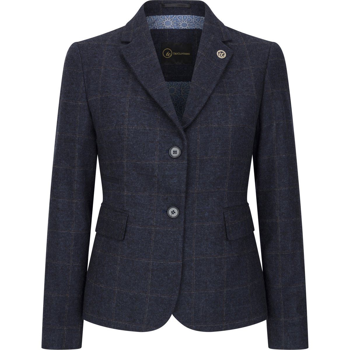 Taillierter Tweed-Blazer aus Wollmischung