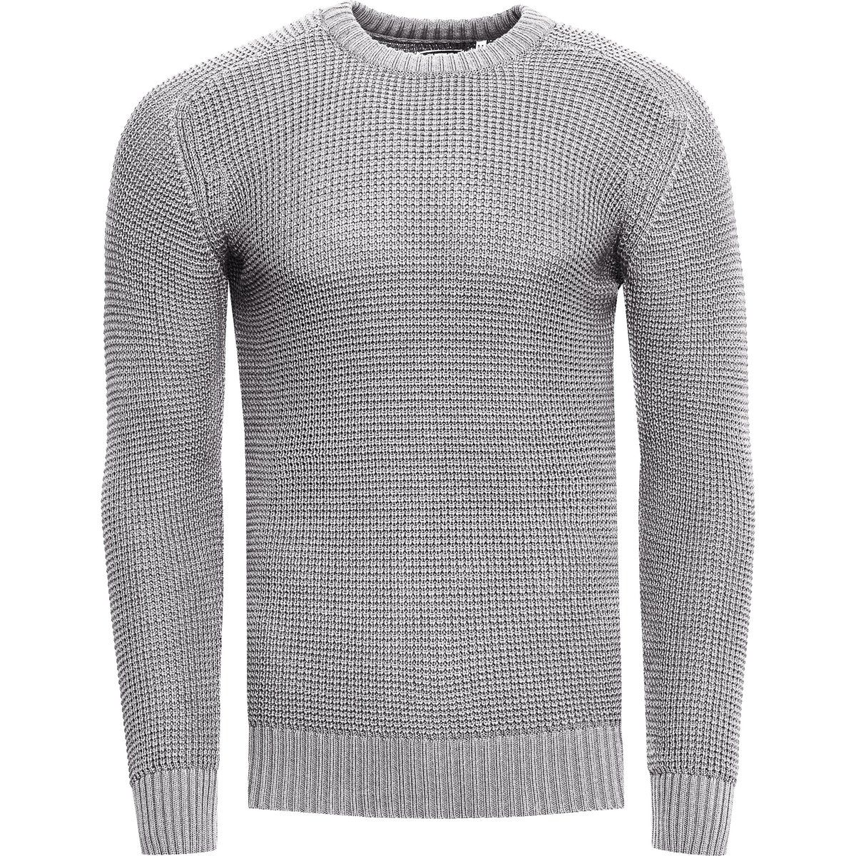 Herren Strickpullover mit Rundhalsausschnitt und Casual Fit