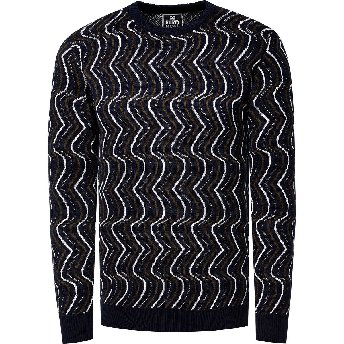 Retro Strickpullover mit Muster