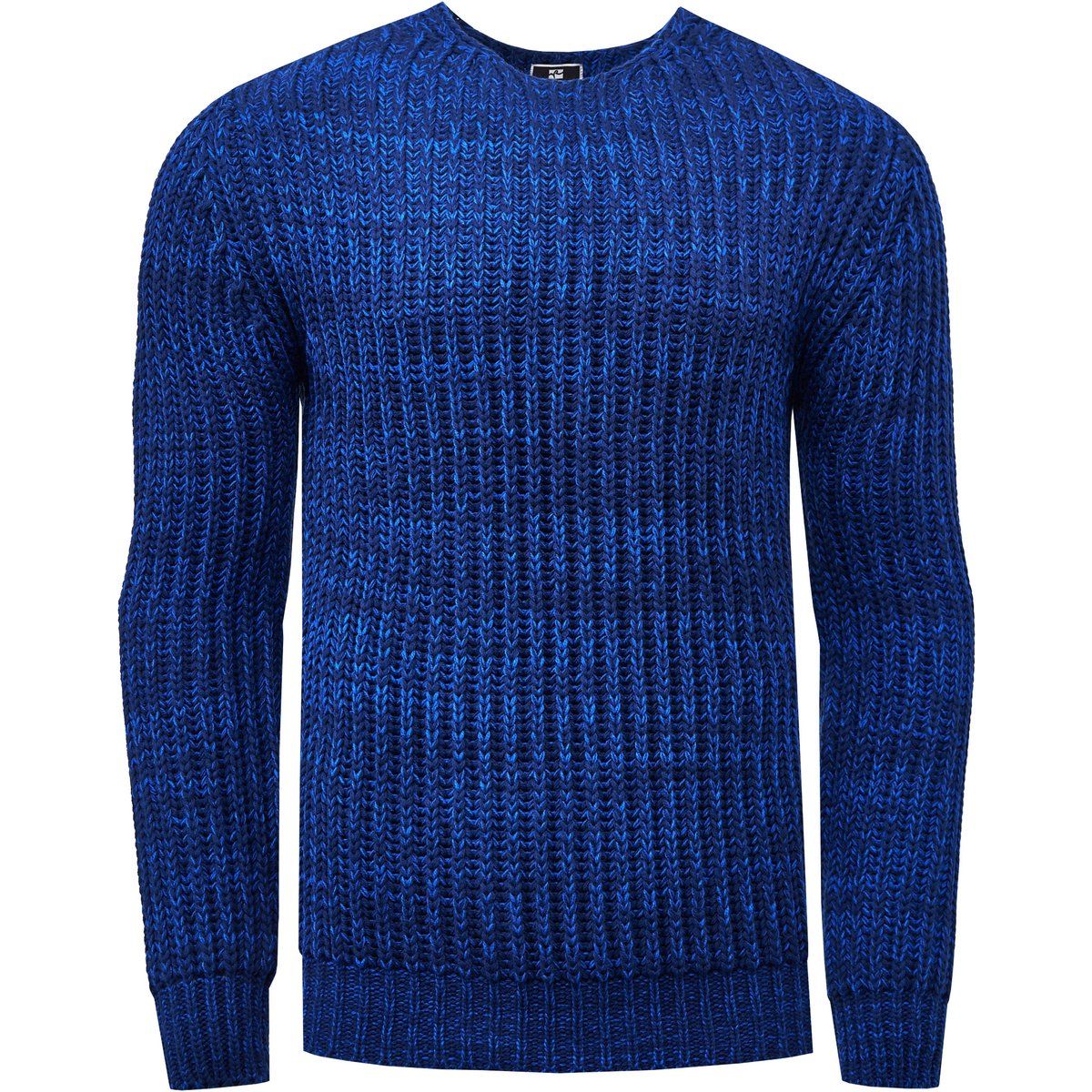 Herren Grobstrick Rundhals Pullover