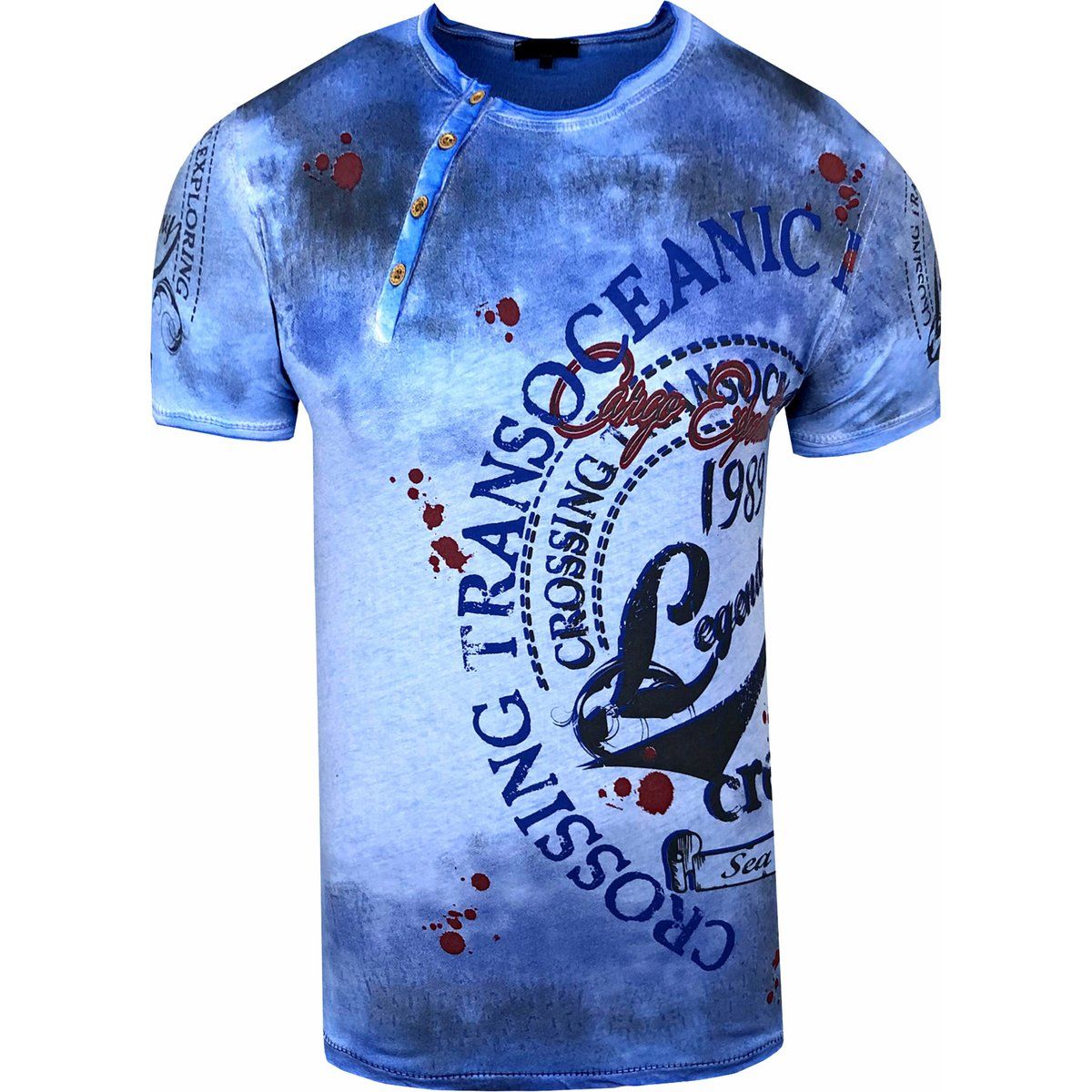 T-Shirt mit grafischem Distressed-Print