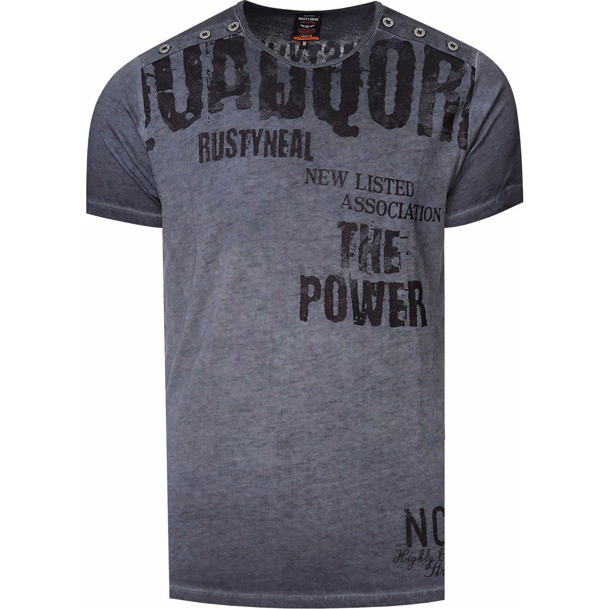 T-Shirt mit Used-Look und Grafikprint