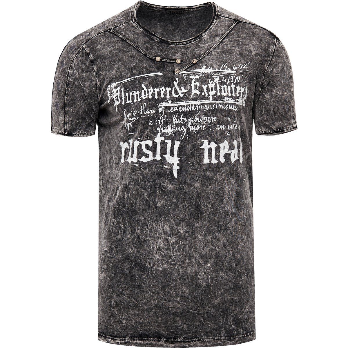Verwaschenes T-Shirt mit Grafikprint