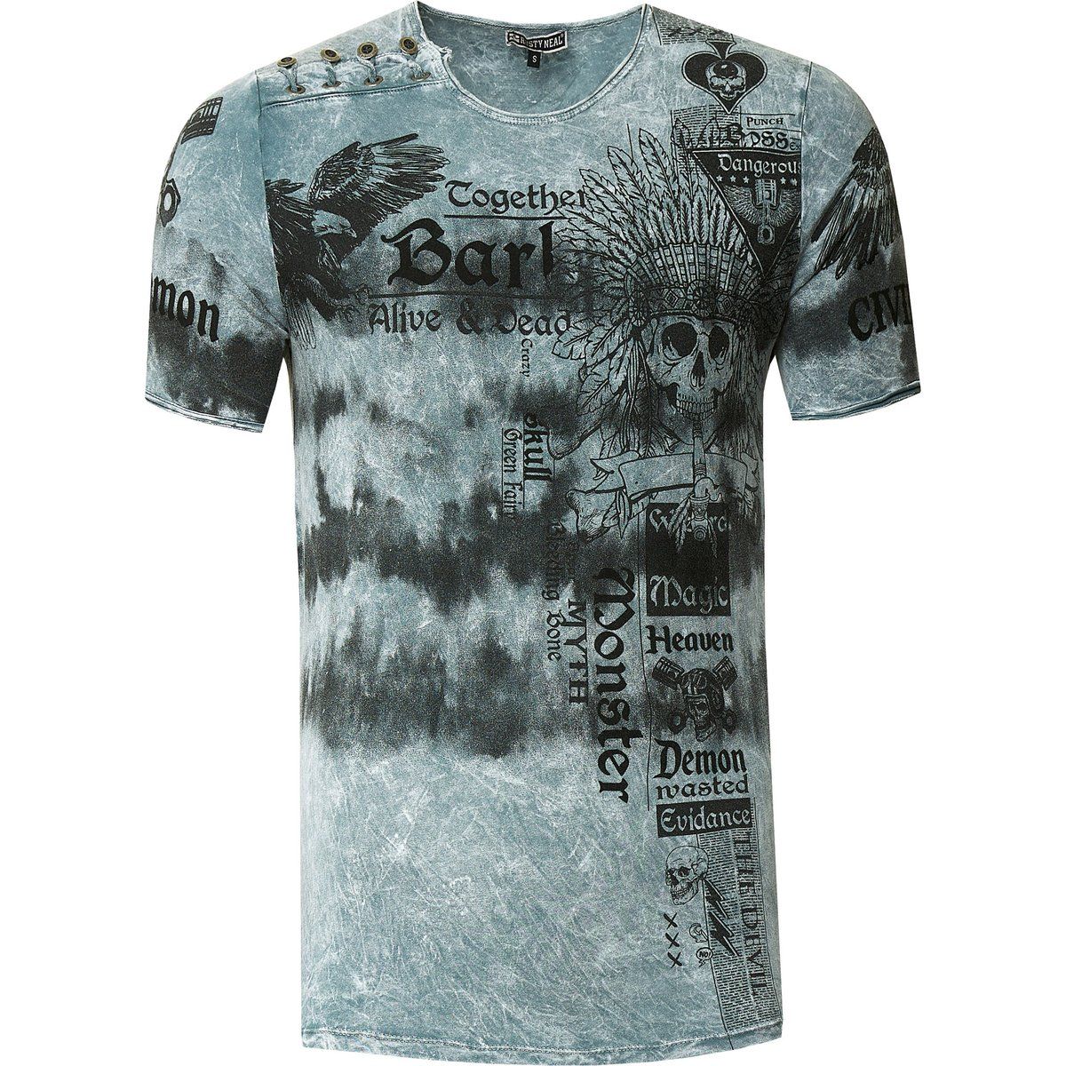 T-Shirt mit Grafikdruck und Rundhalsausschnitt
