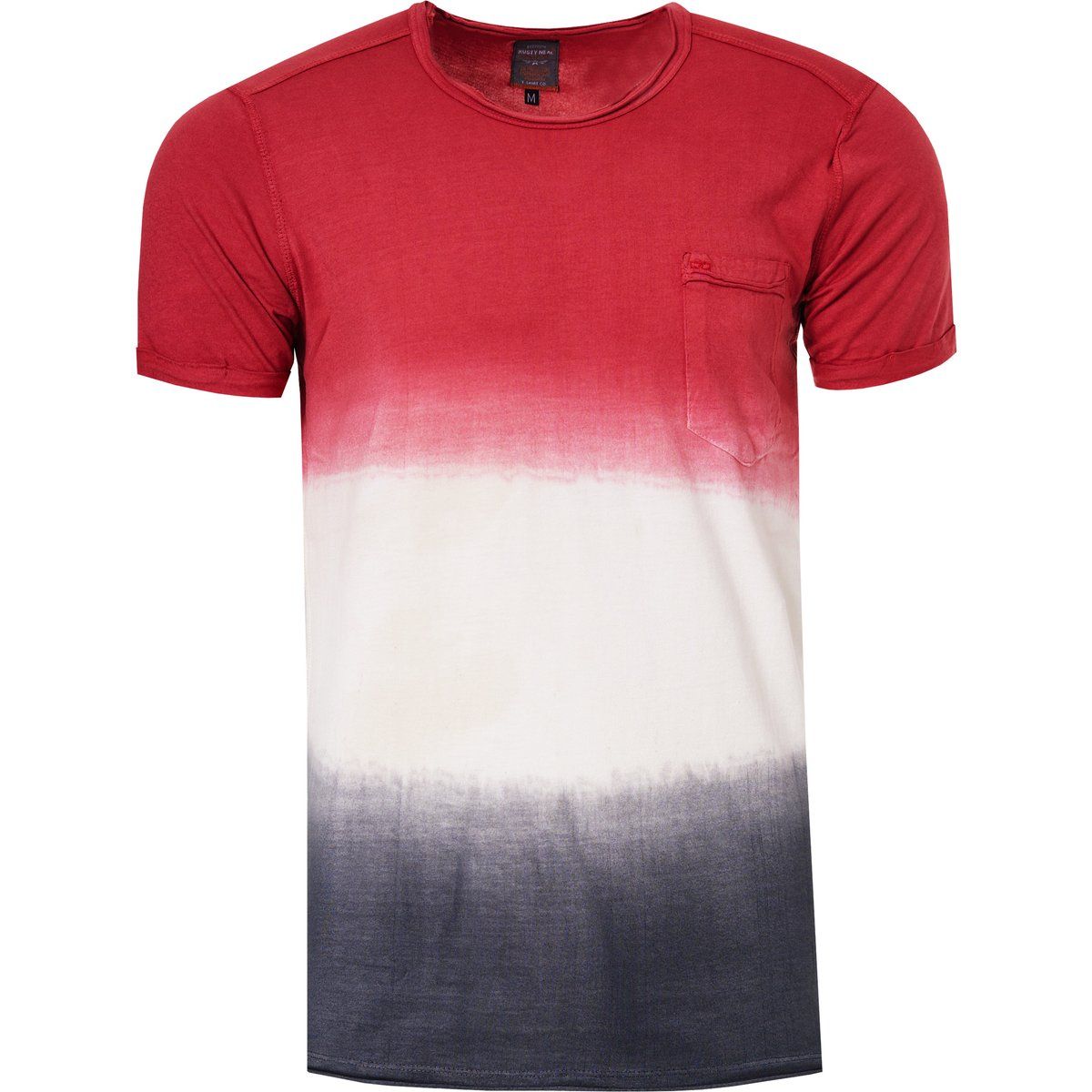Dip Dye Rundhals T-Shirt