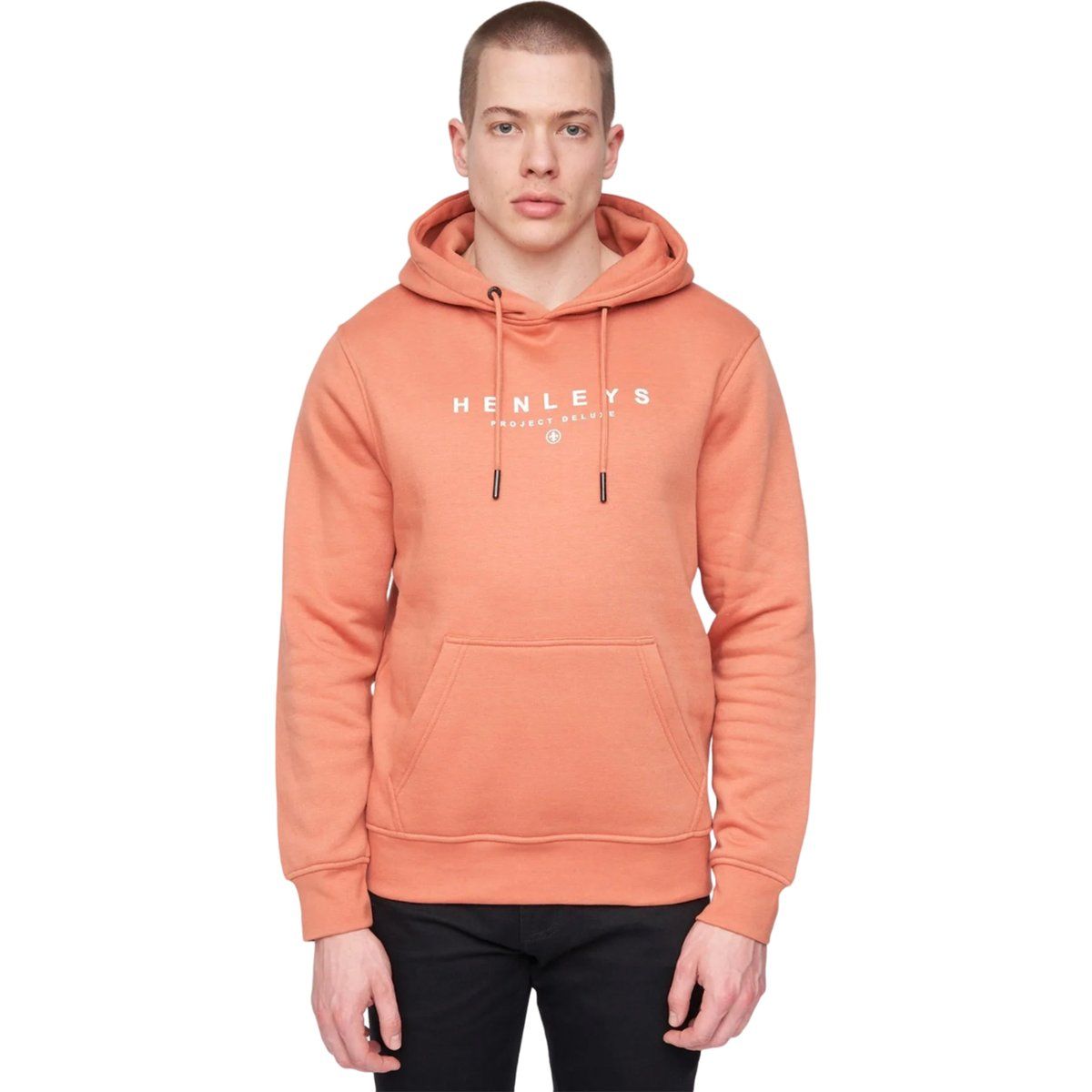 Henleys - "Ninesix" Kapuzenpullover für Herren (Ziegelrot)