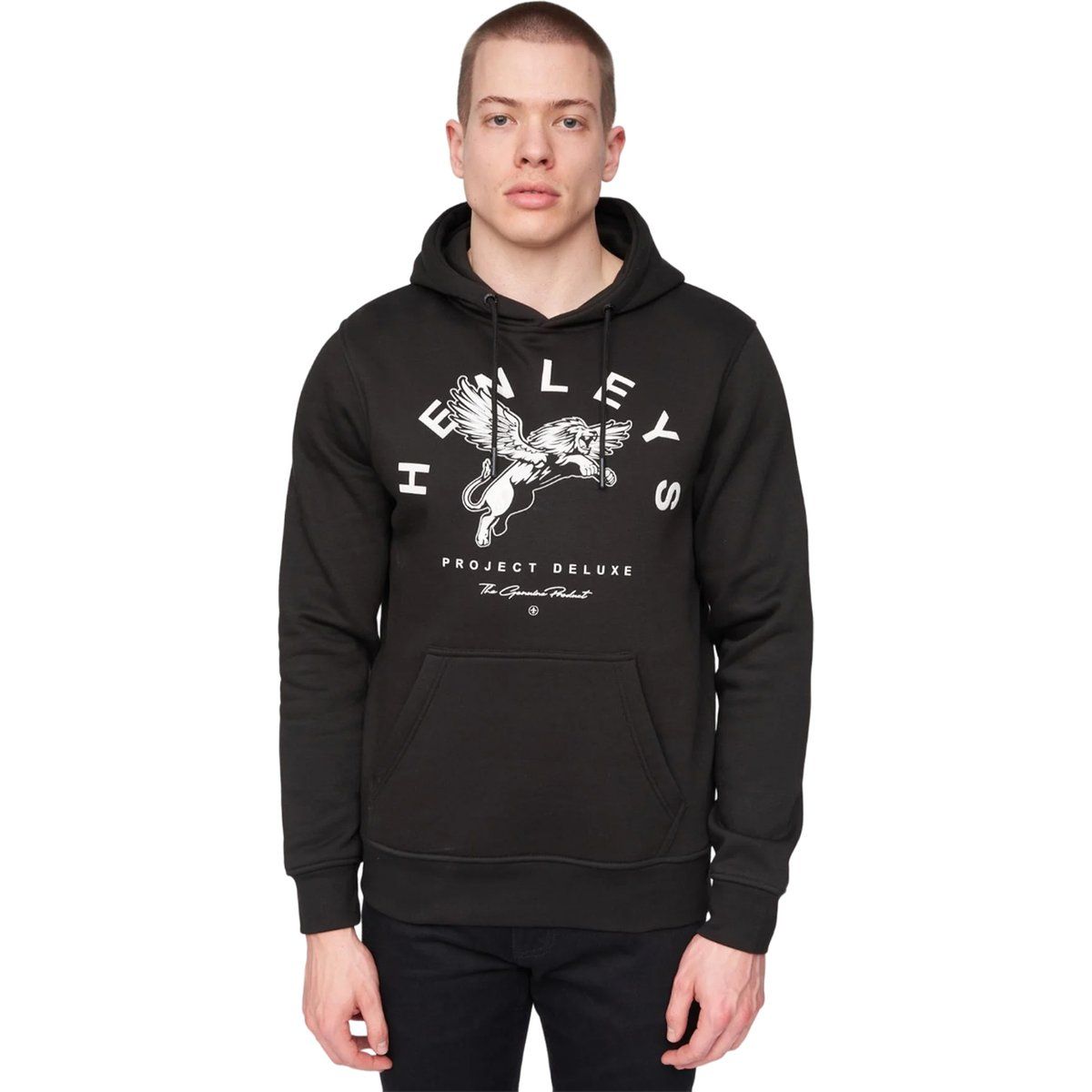 Henleys - "Colhen" Kapuzenpullover für Herren (Schwarz)