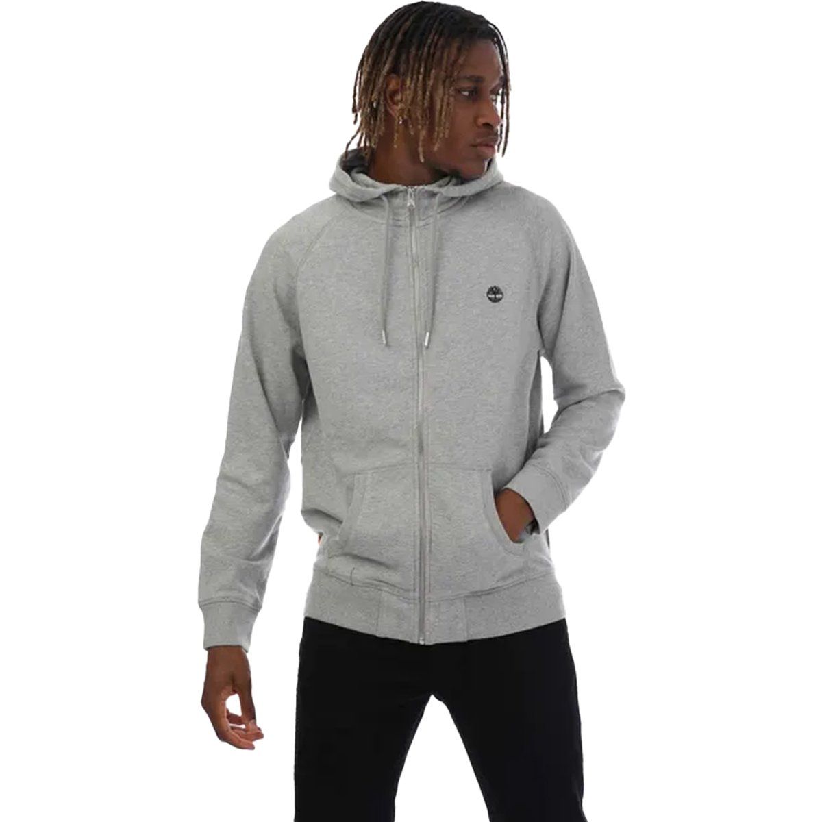 Herren Basic Kapuzenpullover mit Reißverschluss