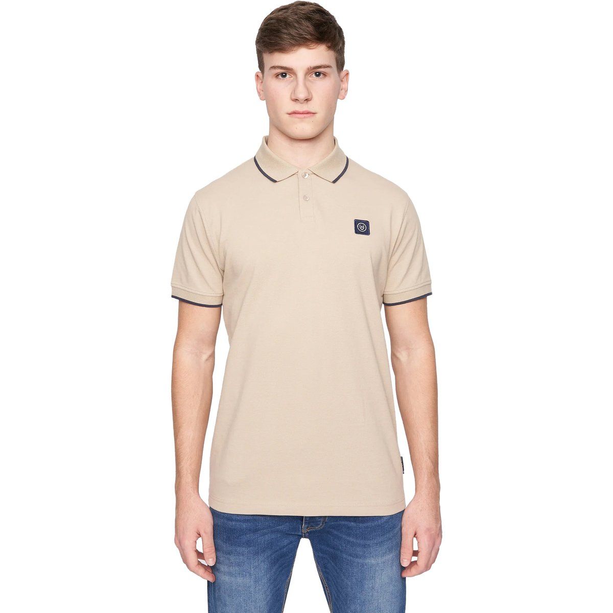 Duck and Cover - "Wilkins" Poloshirt für Herren (Steinfarben)