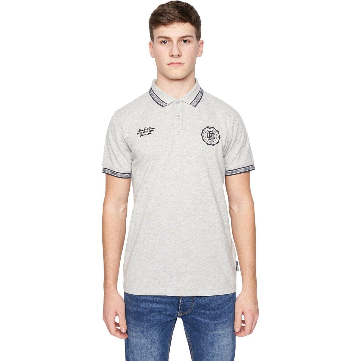 Herren Piqué Strick Poloshirt