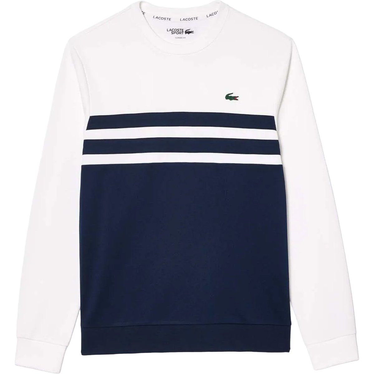 Farbblock Logo Rundhals-Sweatshirt