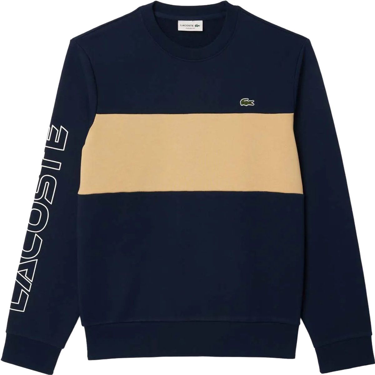 Farbblock Baumwollmischung Sweatshirt