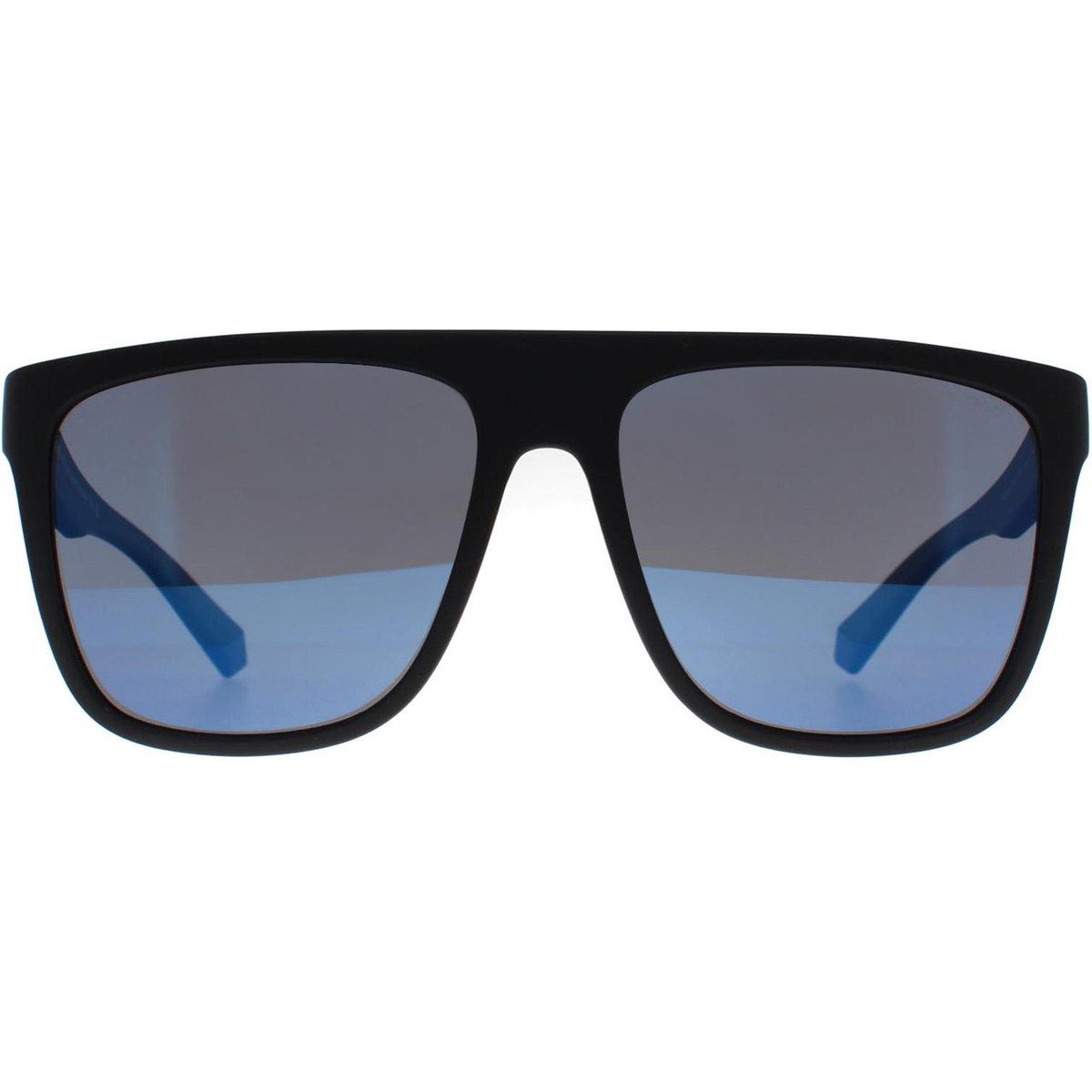 Polaroid Square Herren Matt Schwarz Blau Blau Polarisiert PLD 2162/S