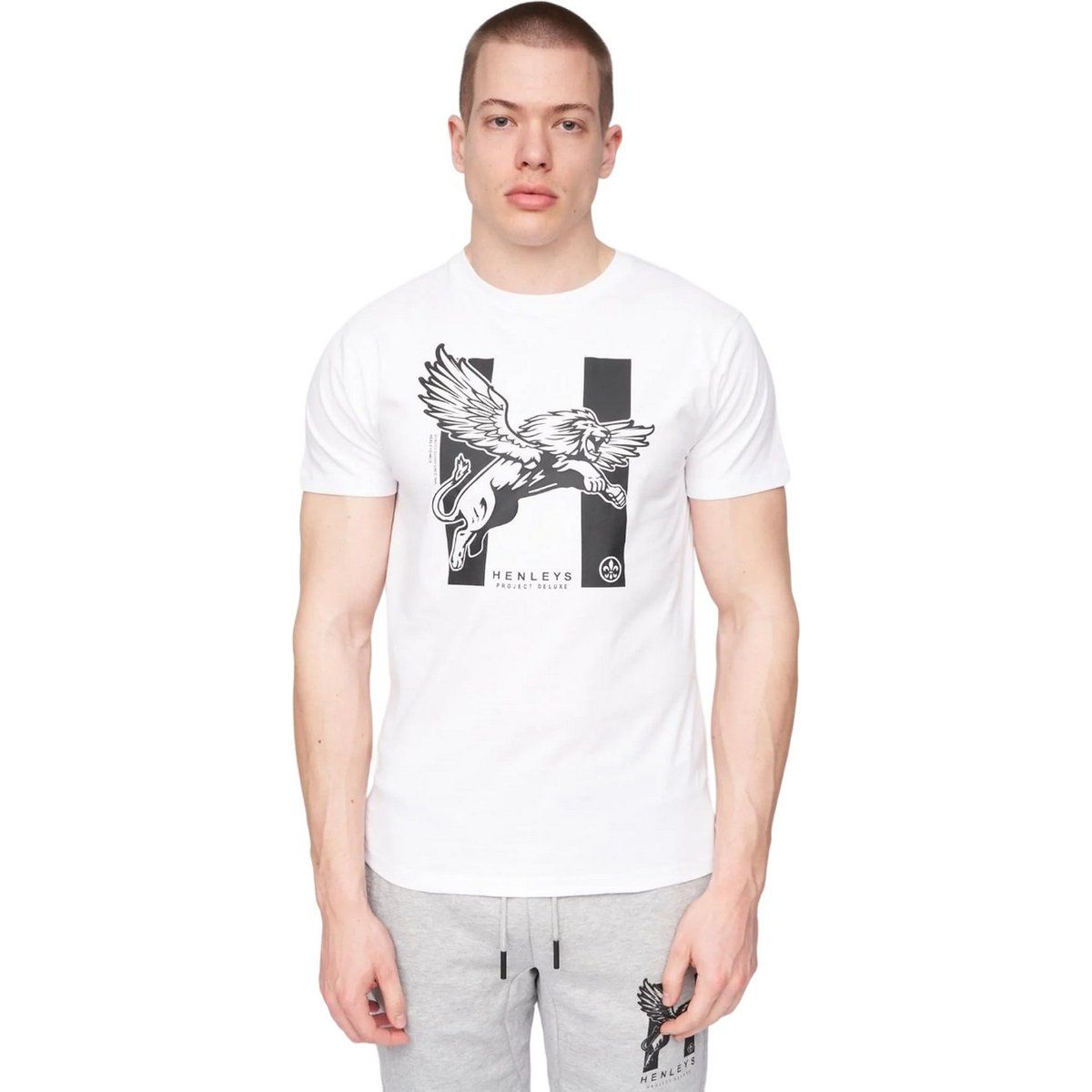 Herren T-Shirt mit Grafikdruck und Rundhalsausschnitt