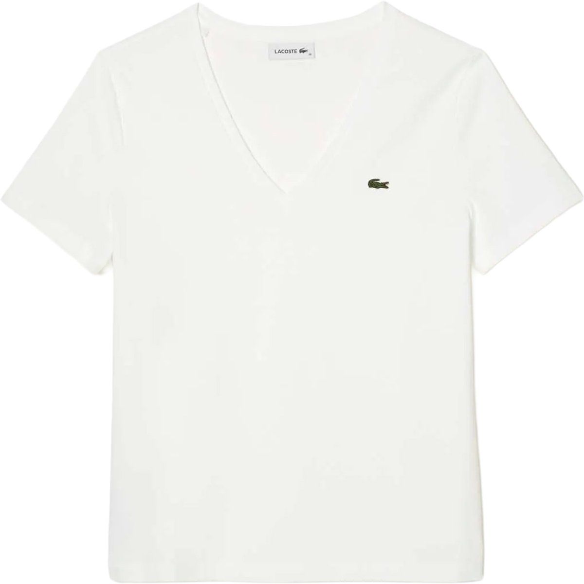 Damen V-Ausschnitt Baumwoll-T-Shirt