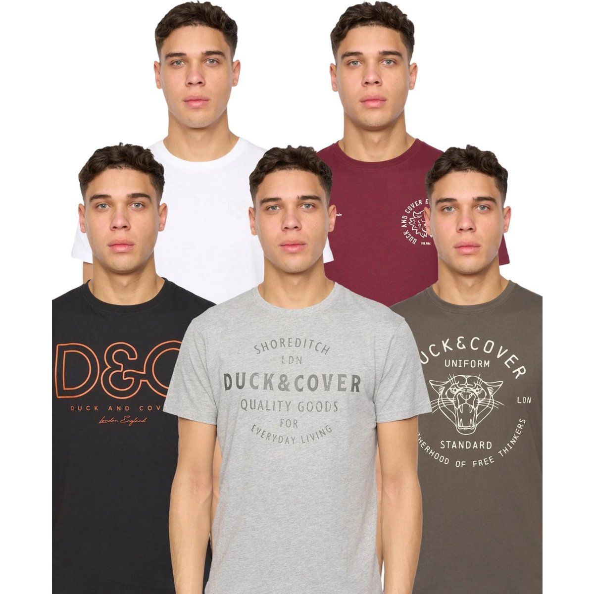 Sortiertes T-Shirt-Pack mit Grafikdruck