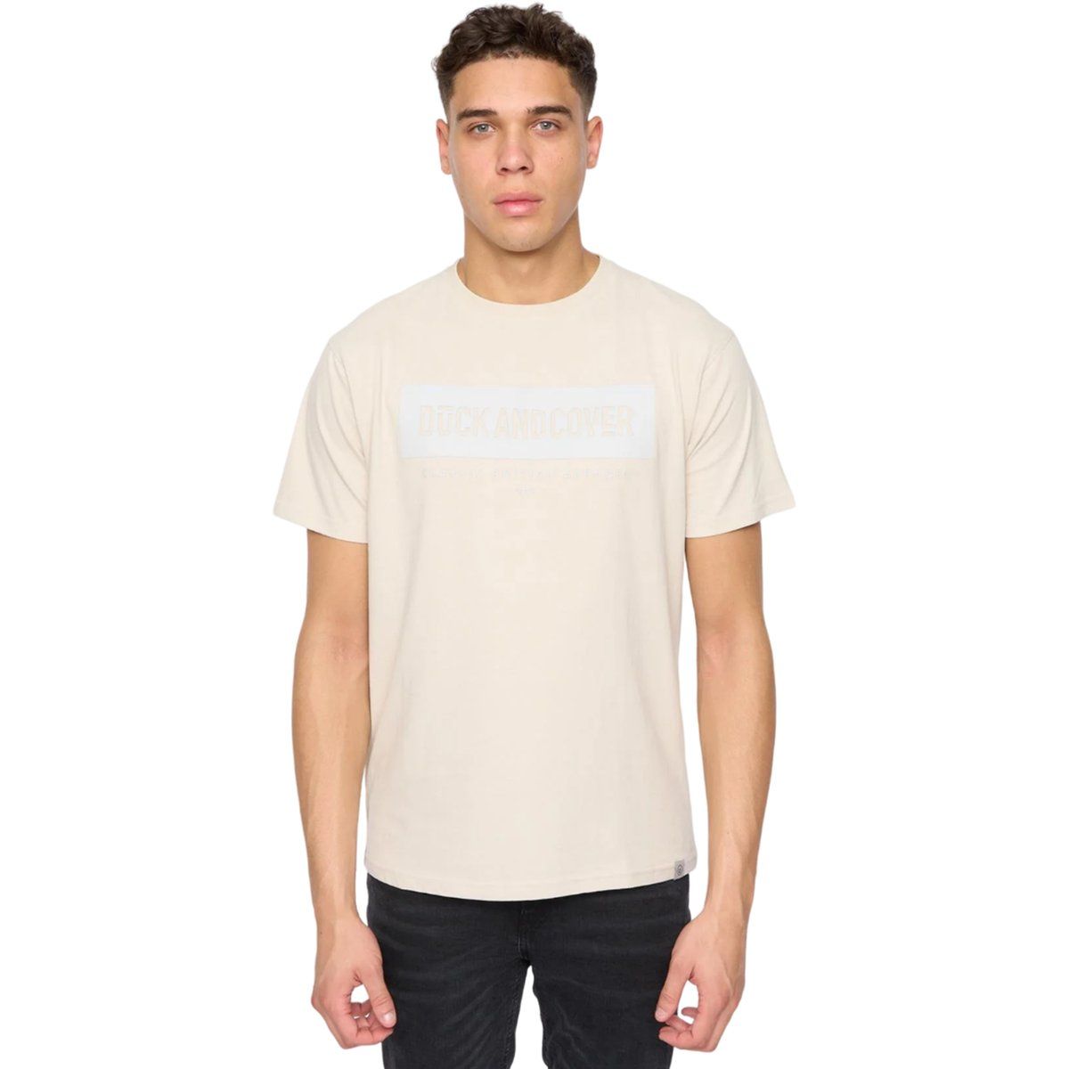 Herren T-Shirt mit Rundhalsausschnitt und Logo