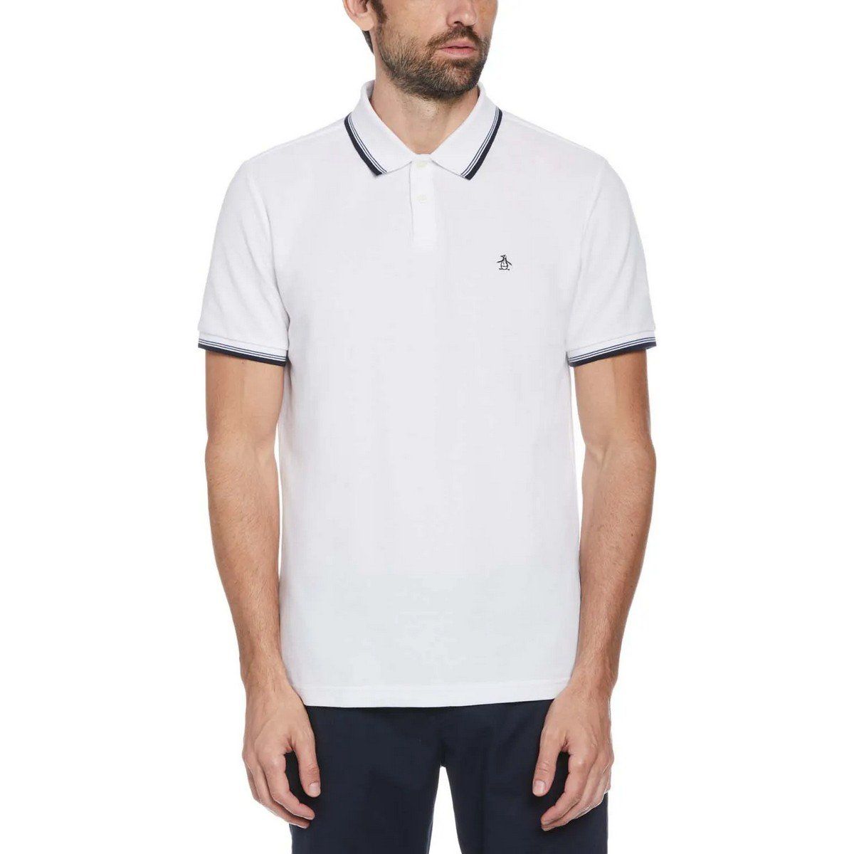 Herren Piqué-Poloshirt mit Streifen