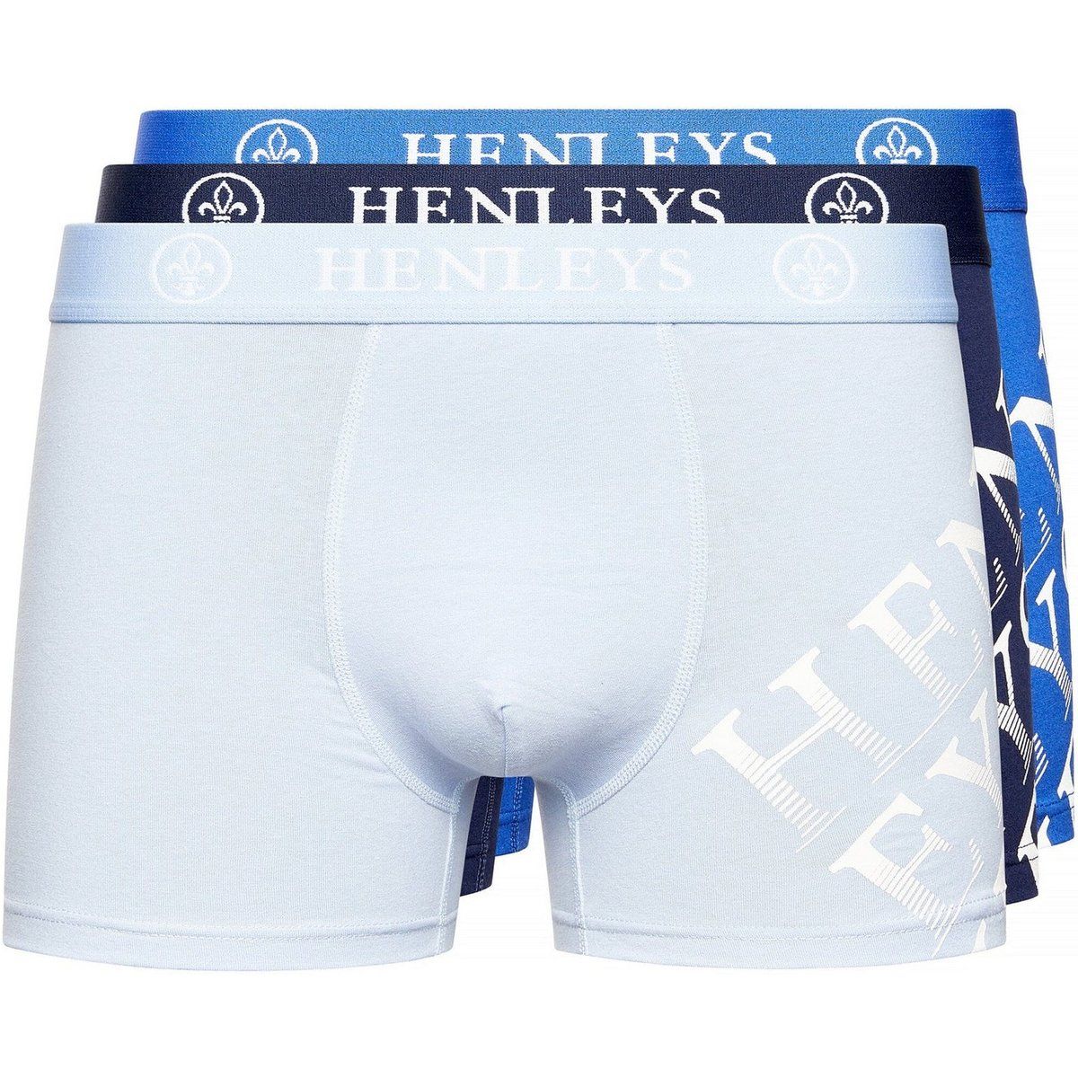 Henleys - "Tringles" Boxershorts für Herren(3er-Pack) (Bunt)