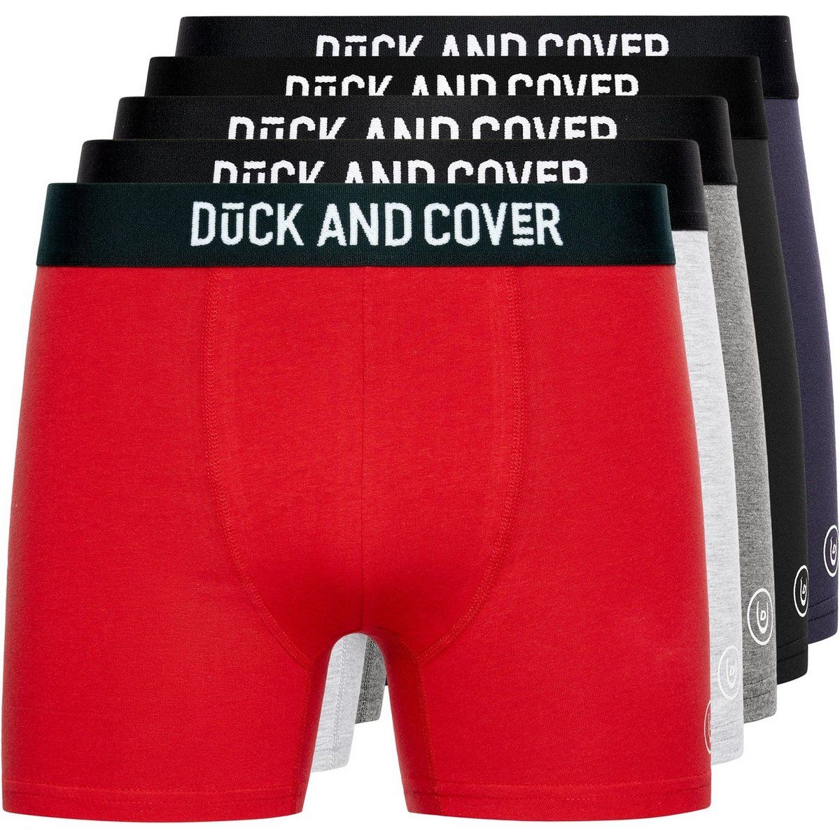 Duck and Cover - "Mulbers" Boxershorts für Herren(5er-Pack) (Bunt)