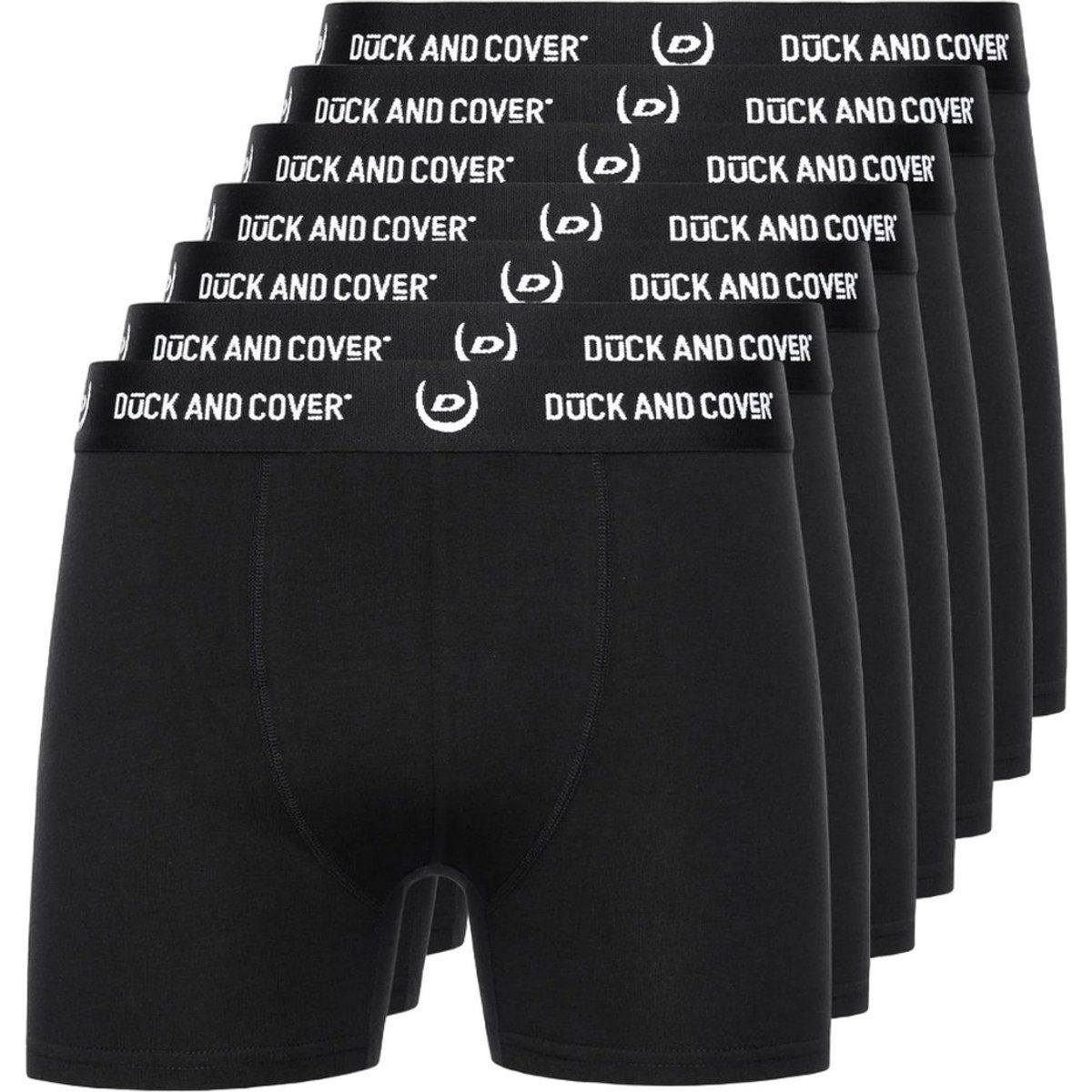 Duck and Cover - "Anvilli" Boxershorts für Herren(7er-Pack) (Schwarz)