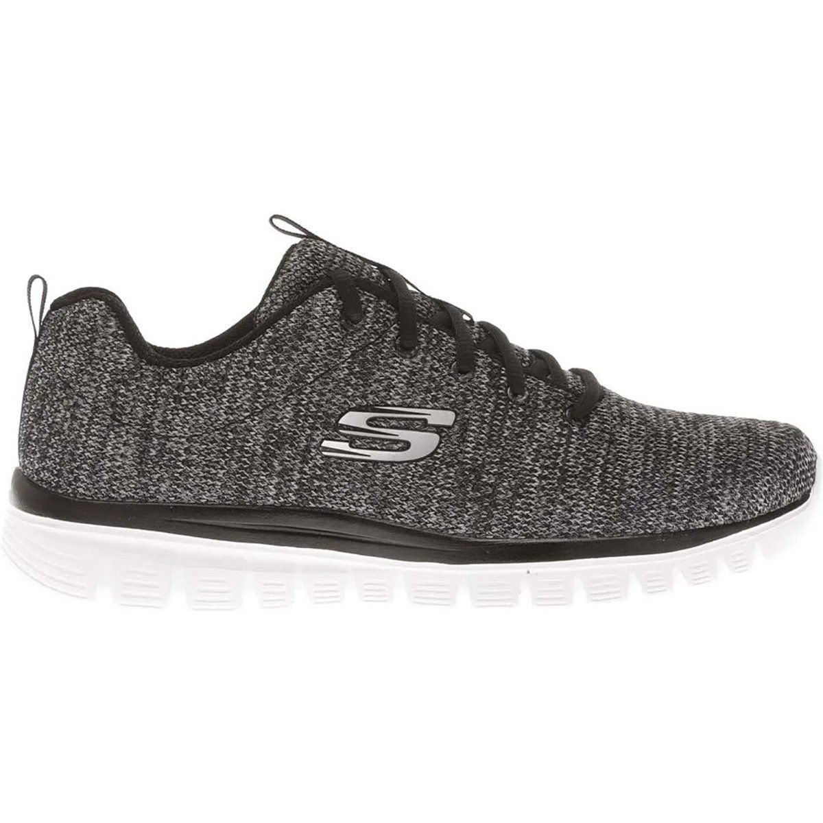 Leichte Walking-Sneaker mit verdrehtem Strickmuster