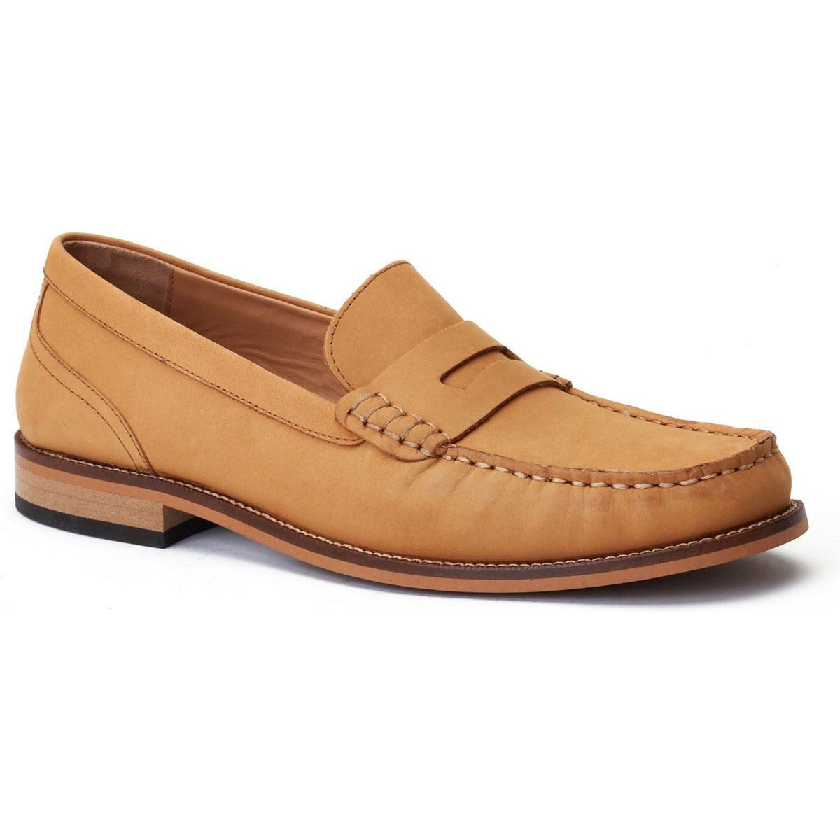Base London Garfield Herrenslipper Aus Gebranntem Tan Leder