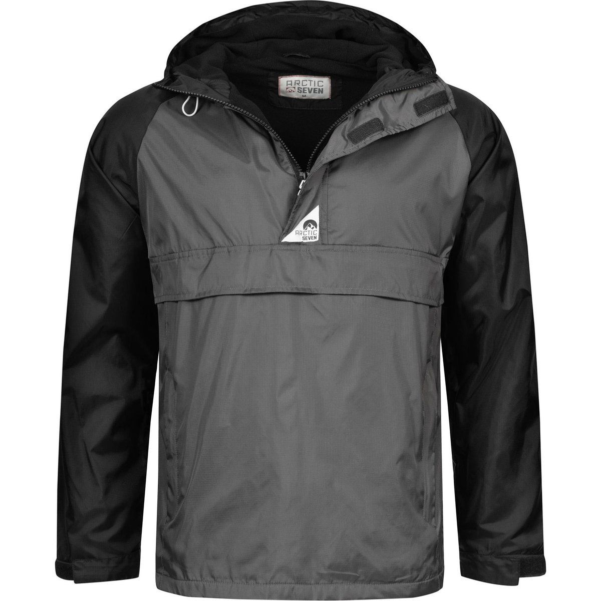 Fleecegefütterte Anorak-Windjacke