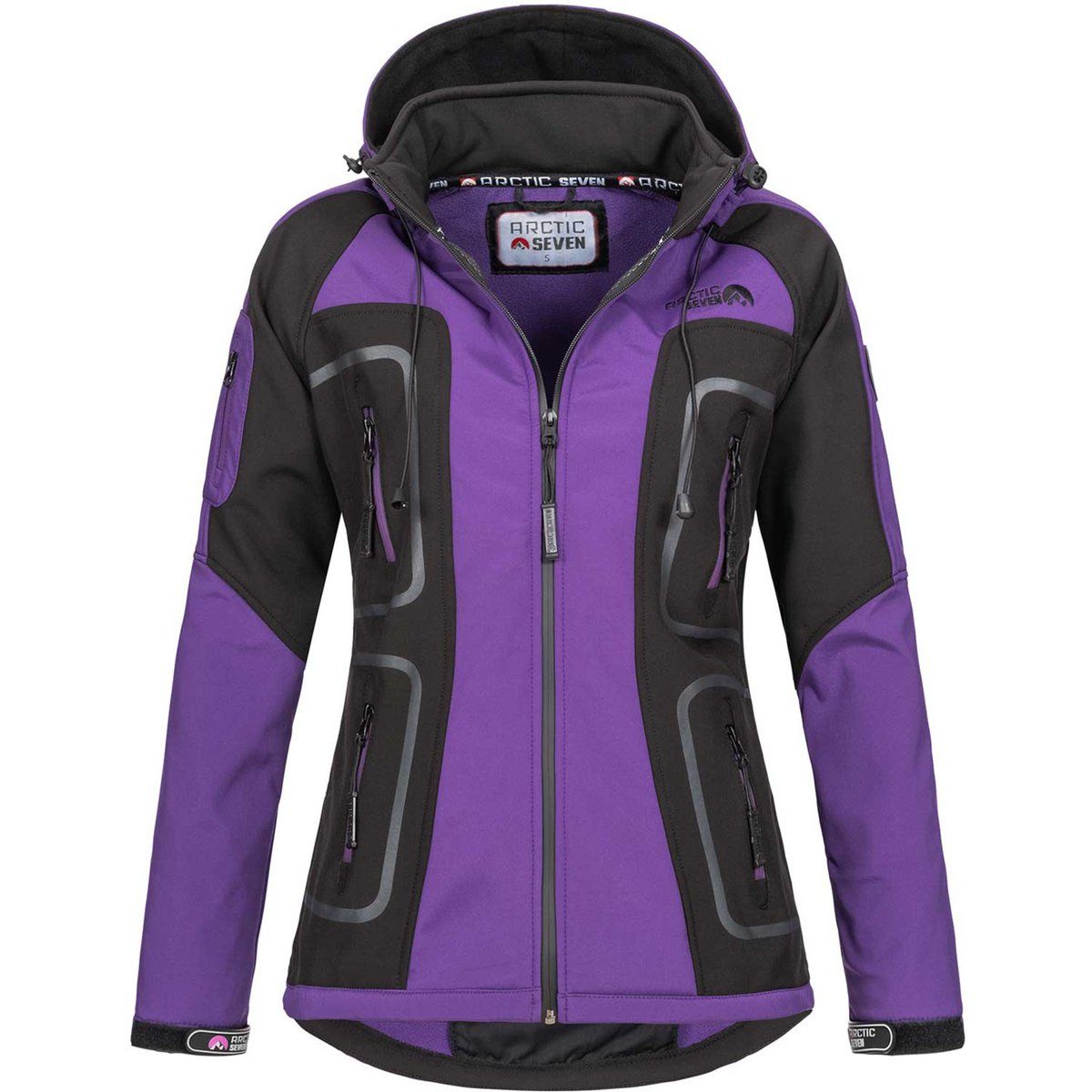 Damen Softshell Outdoorjacke mit Kapuze