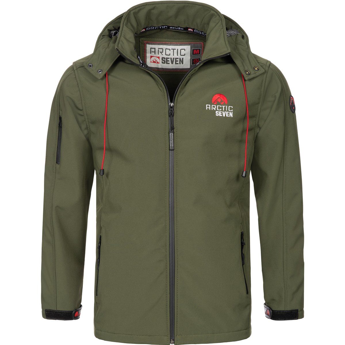 Herren Softshell Outdoor Jacke Olive