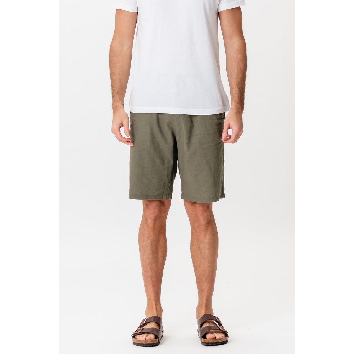 Lässige Herrenshorts aus Leinenmischung