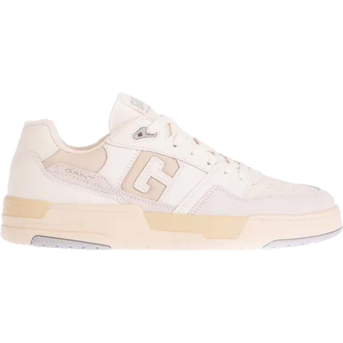 Leder Court-Style Sneaker mit Logo-Detail