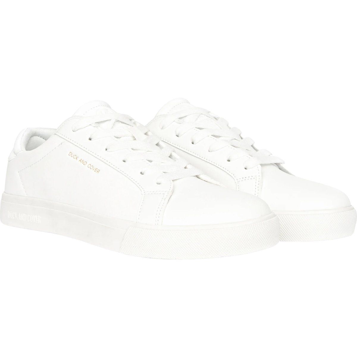 Klassische weiße PU-Leder-Sneakers