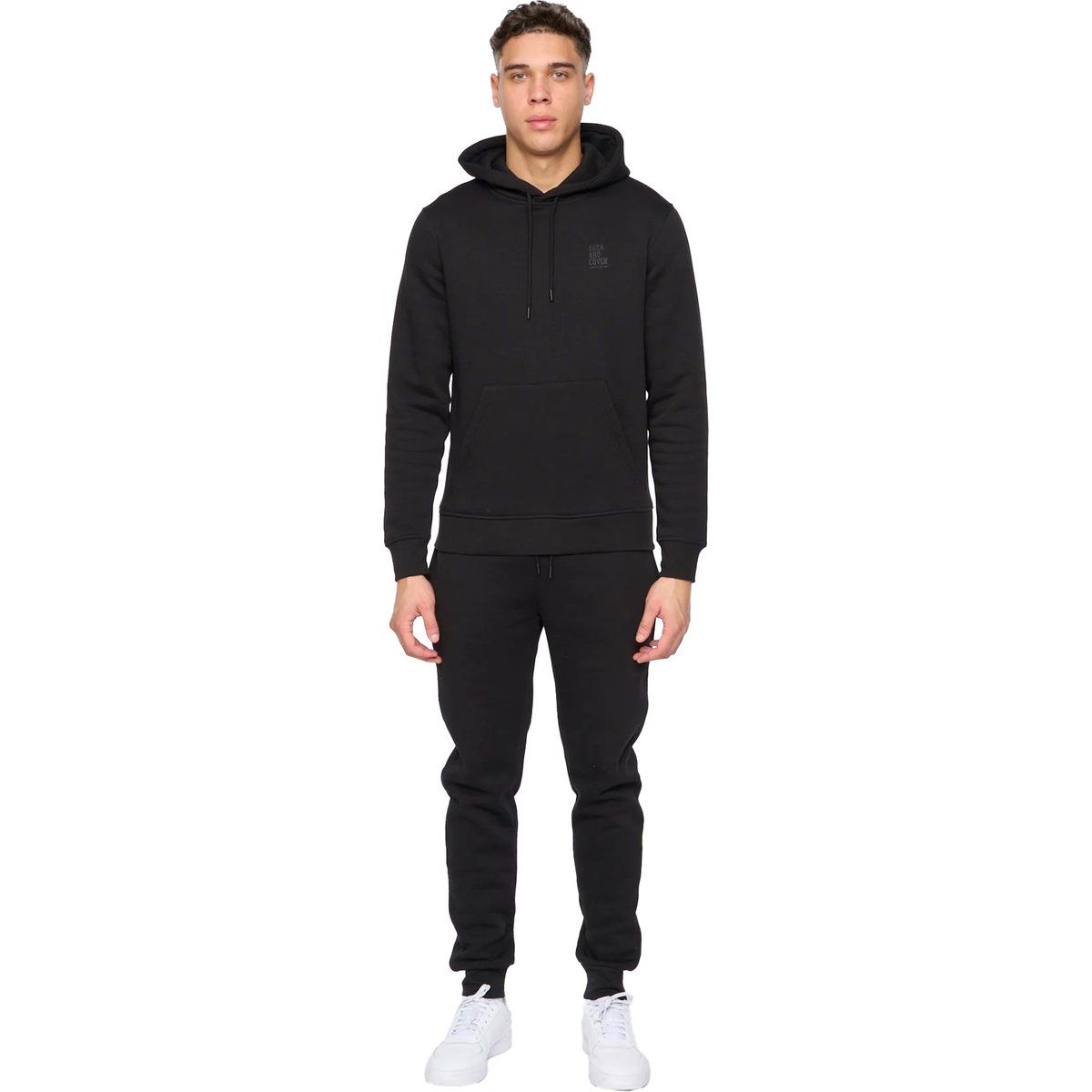 Herren Hoodie-Set in Uni-Farbe