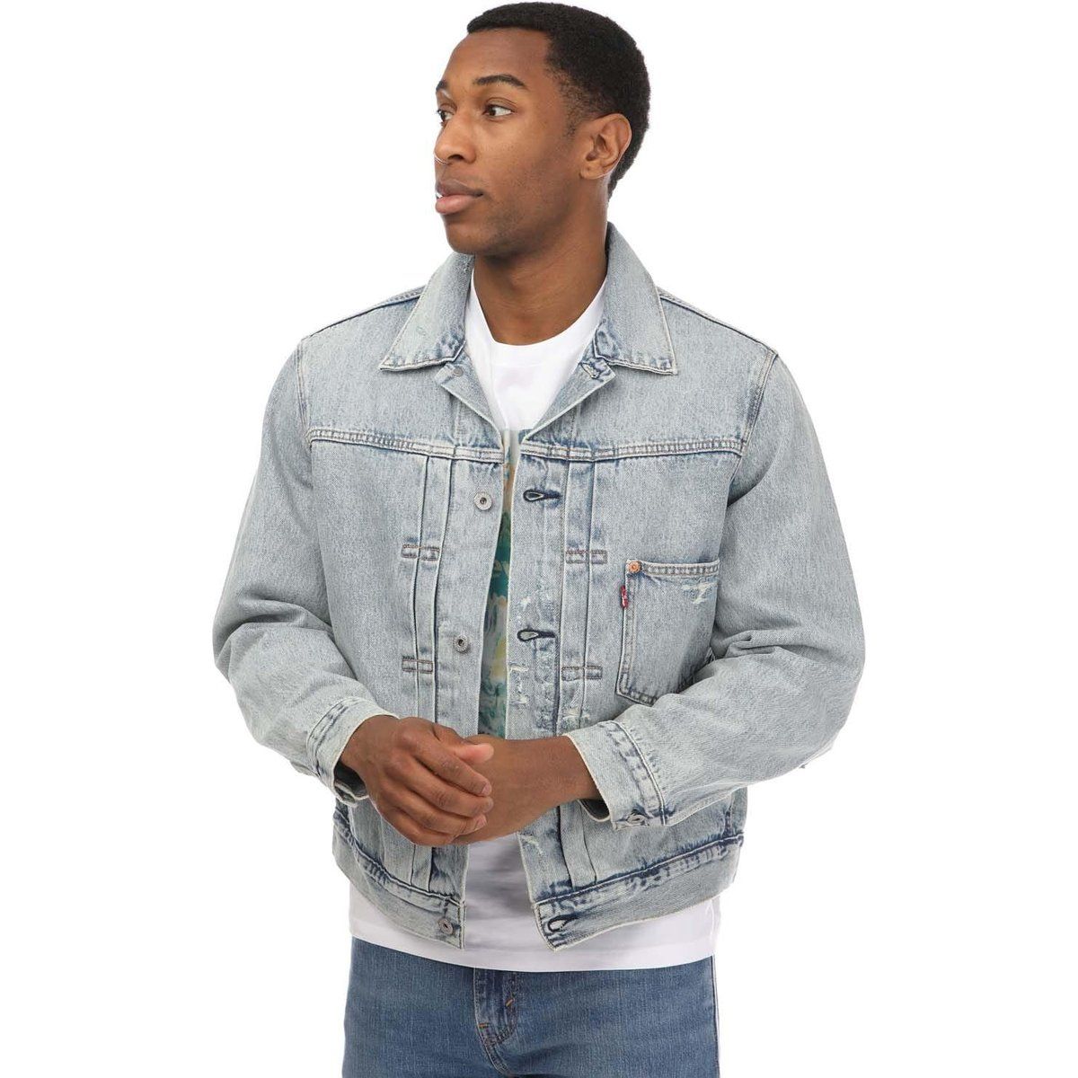 Jeansjacke aus hellem Denim