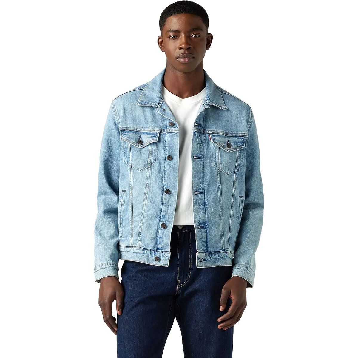 Herren Jeansjacke mit heller Waschung